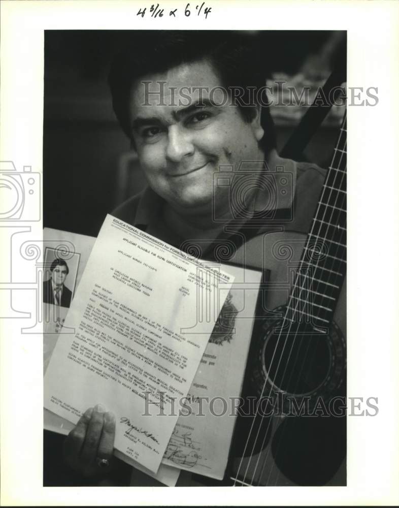 1991 Press Photo Christian Mayorga, doctor in Nicaragua passed medical boards - Historic Images