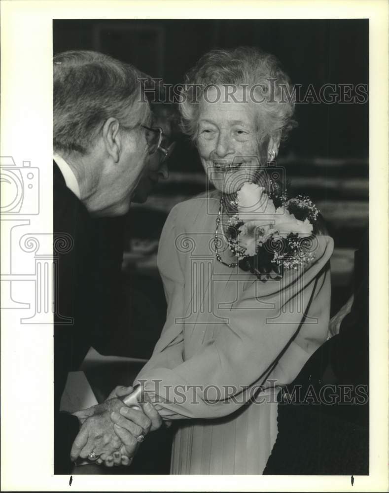 1989 Press Photo Ruth Mason during 100th birthday celebration at Gentilly Church - Historic Images