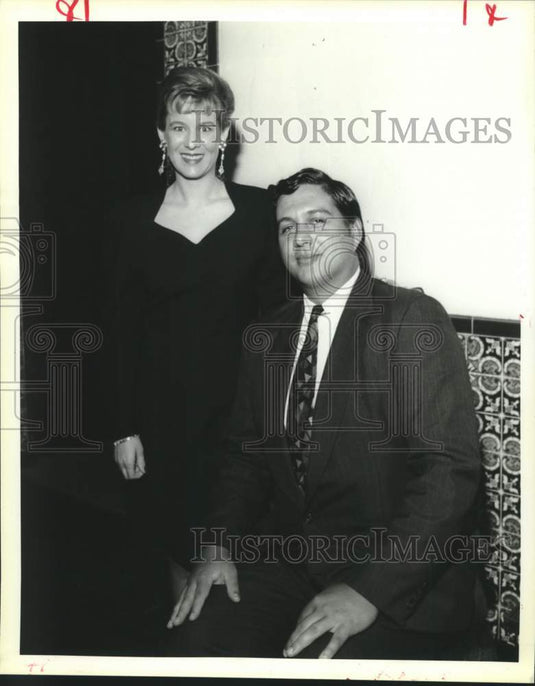 1994 Press Photo Odette Mazza, Chris Johnston at the Italian National Day - Historic Images
