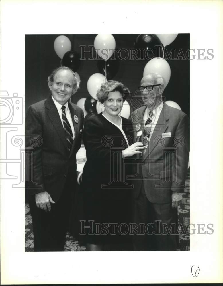 1994 Press Photo Allain Andry, Margaret Maxwell and Bill Hogan - Historic Images