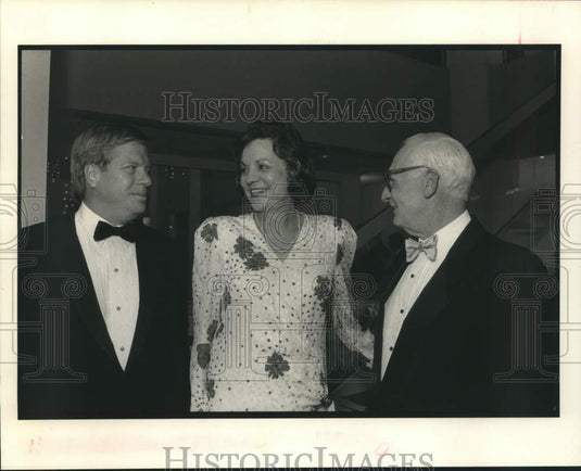 1990 Press Photo Attendees at Freeman Business School Event - Historic Images