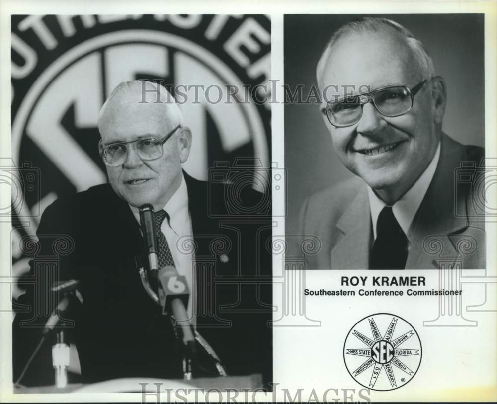 Press Photo Roy Kramer, Southeastern Conference Commissioner - Historic Images