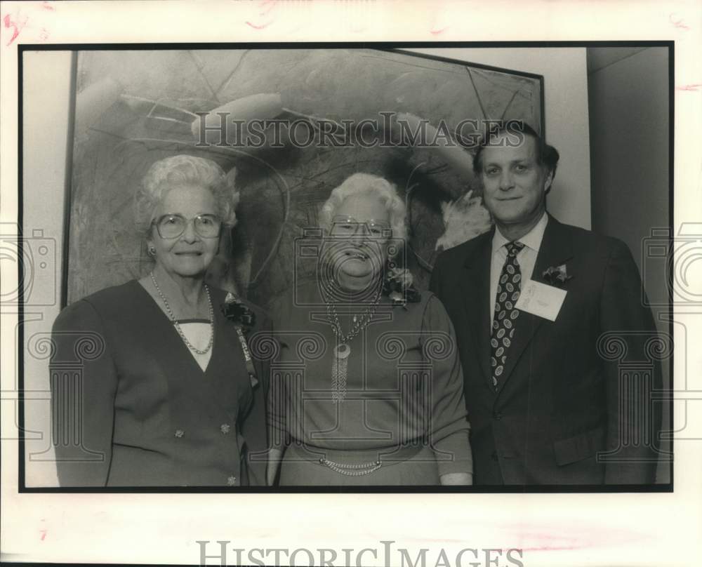 1990 Press Photo Howard Jenkins et al at Catholic Schools Council Event - Historic Images