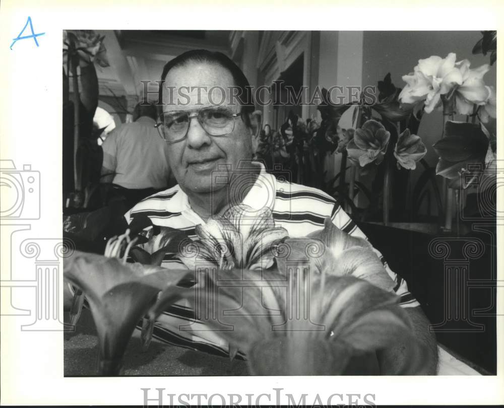 1995 Press Photo Lawrence &quot;Buddy&quot; Mazzeno at the Spring Garden Show - Historic Images