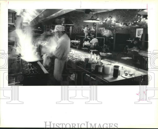 1993 Press Photo Interior view of back of the Maximo's restaurant - Historic Images