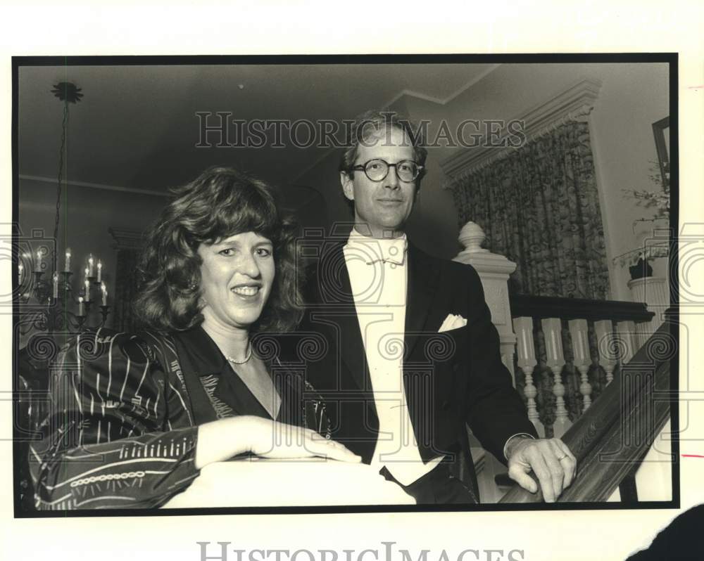 1989 Press Photo Allison &amp; Kenneth McAshan at Rachael Tullis Debutante party - Historic Images