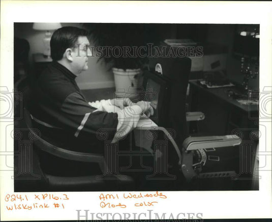Press Photo Matt Matson, inventor of Skylink - Historic Images