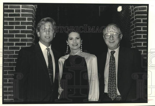 1990 Press Photo Jonathan Felder, Donna Kay and Peter Mayer at Tulane Theater - Historic Images