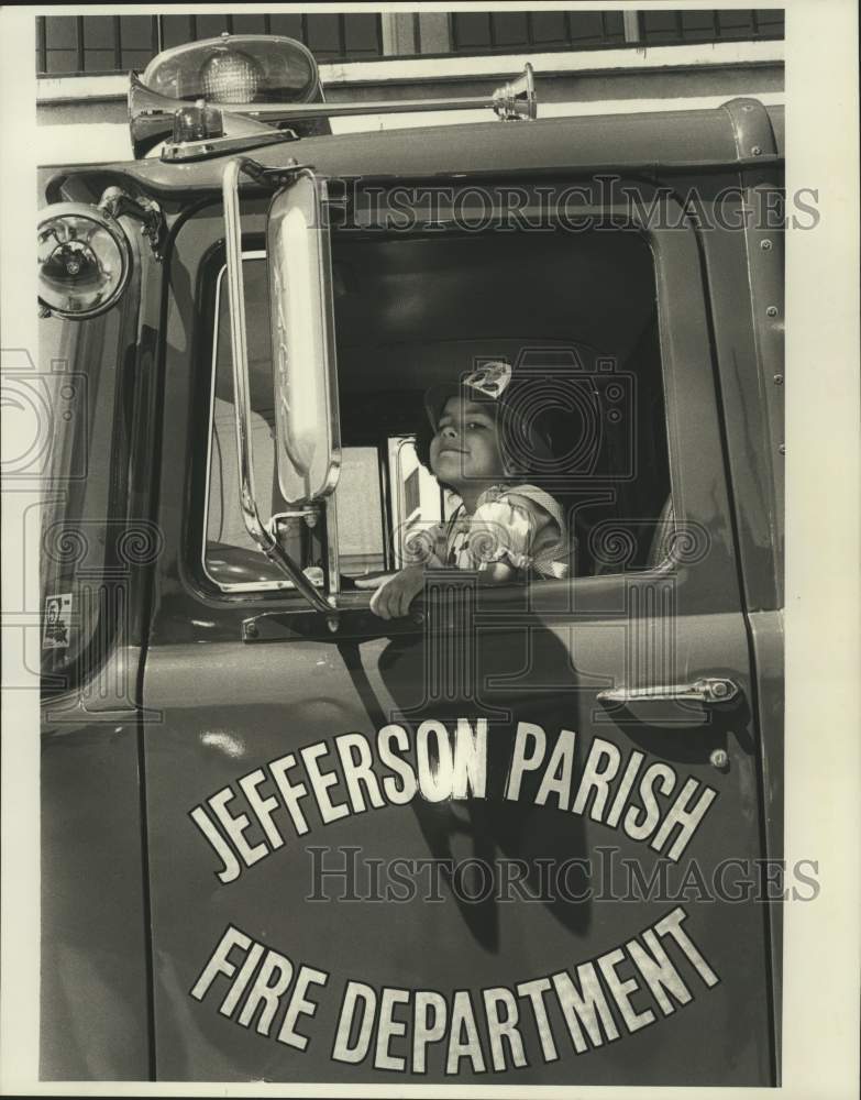 1987 Press Photo Abbey McGough, Muscular Dystrophy poster child for Louisiana - Historic Images