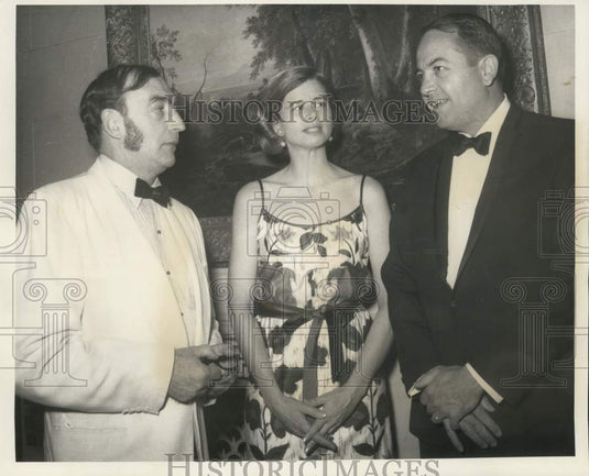 1970 Press Photo James Bynes, Director Delgado Museum with Mr. & Mrs. McLellan - Historic Images