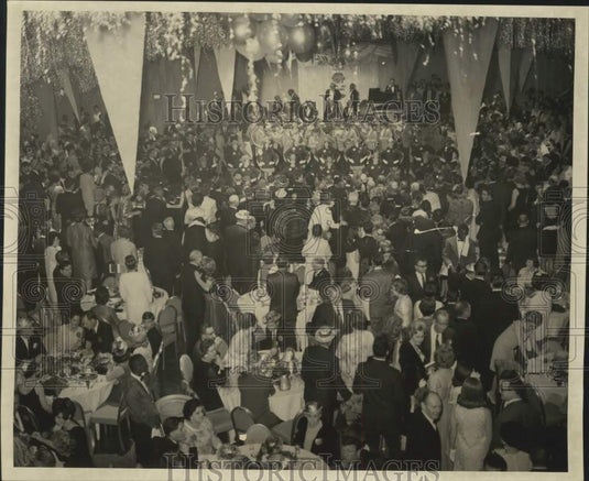 1968 Crowd at New Years celebration-Historic Images