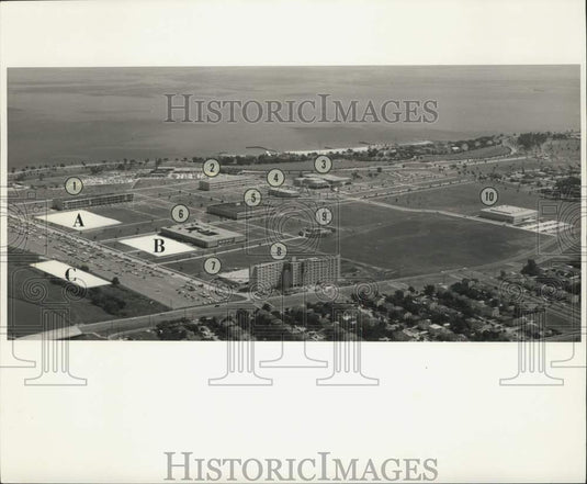 1969 Press Photo Permanent buildings on the Louisiana State University campus-Historic Images
