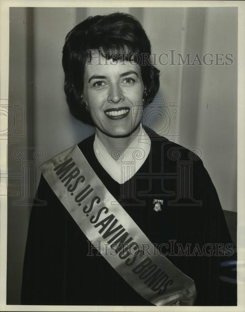 1965 Mrs. Adaline M. Lieberg, Mrs. U.S. Savings Bonds of 1964 - Historic Images