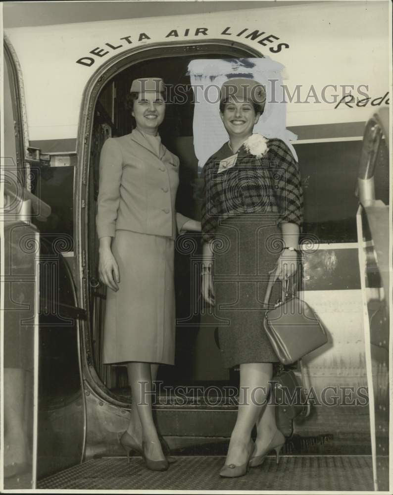 1961 Press Photo Theresa Mascara, statewide winner in New Orleans speech contest-Historic Images