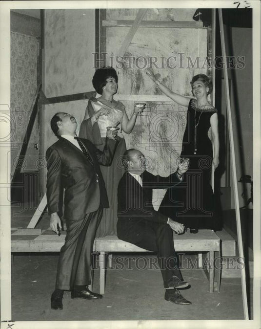 1968 Le Petit Theater members prepare for "Light Up The Sky"-Historic Images