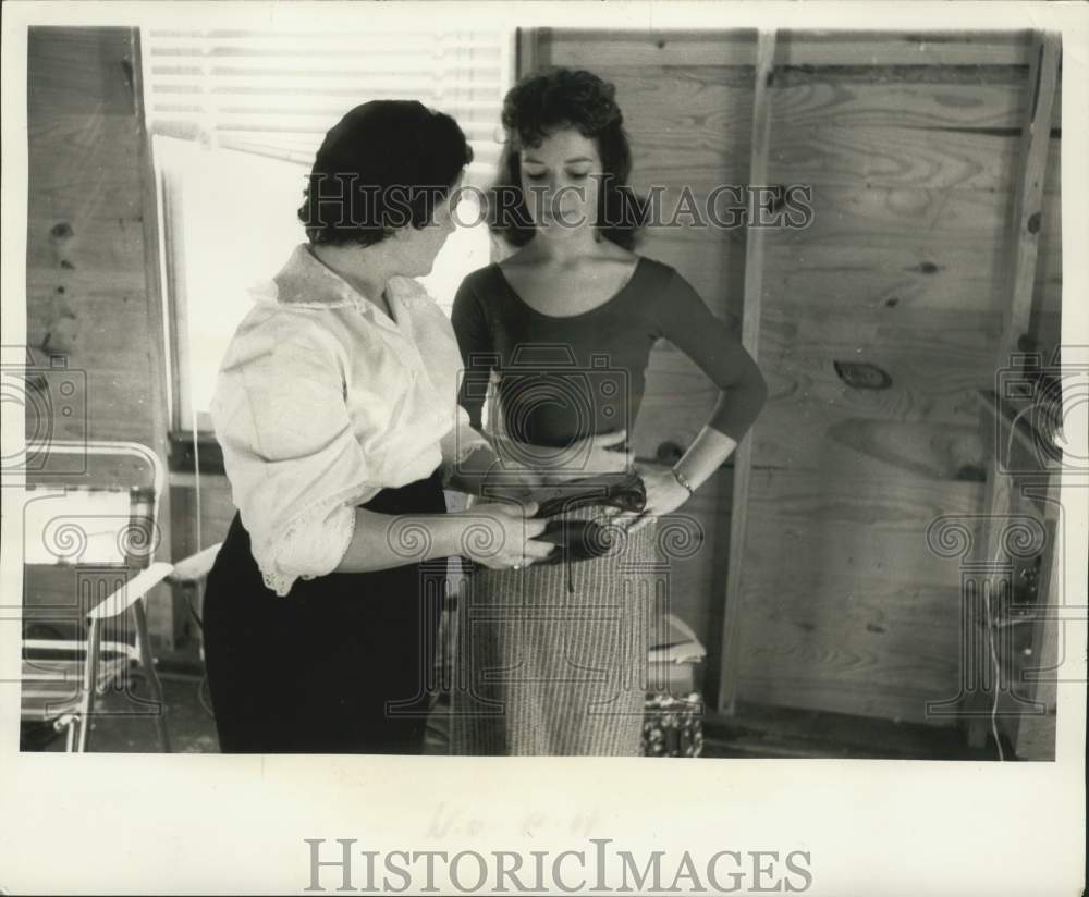 1960 Ballet Teacher And Student&#39;s Mother Discuss Old Ballet Shoes-Historic Images