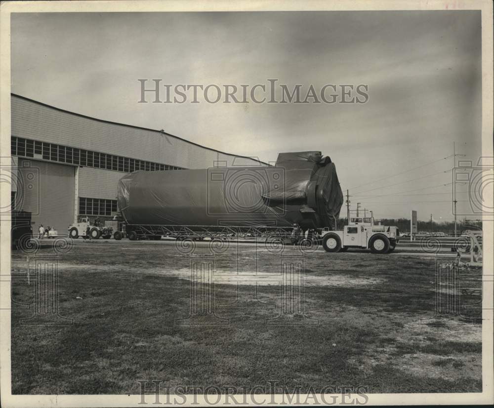 1965 Wrapped Booster Leaves Michoud Assembly Facility-Historic Images