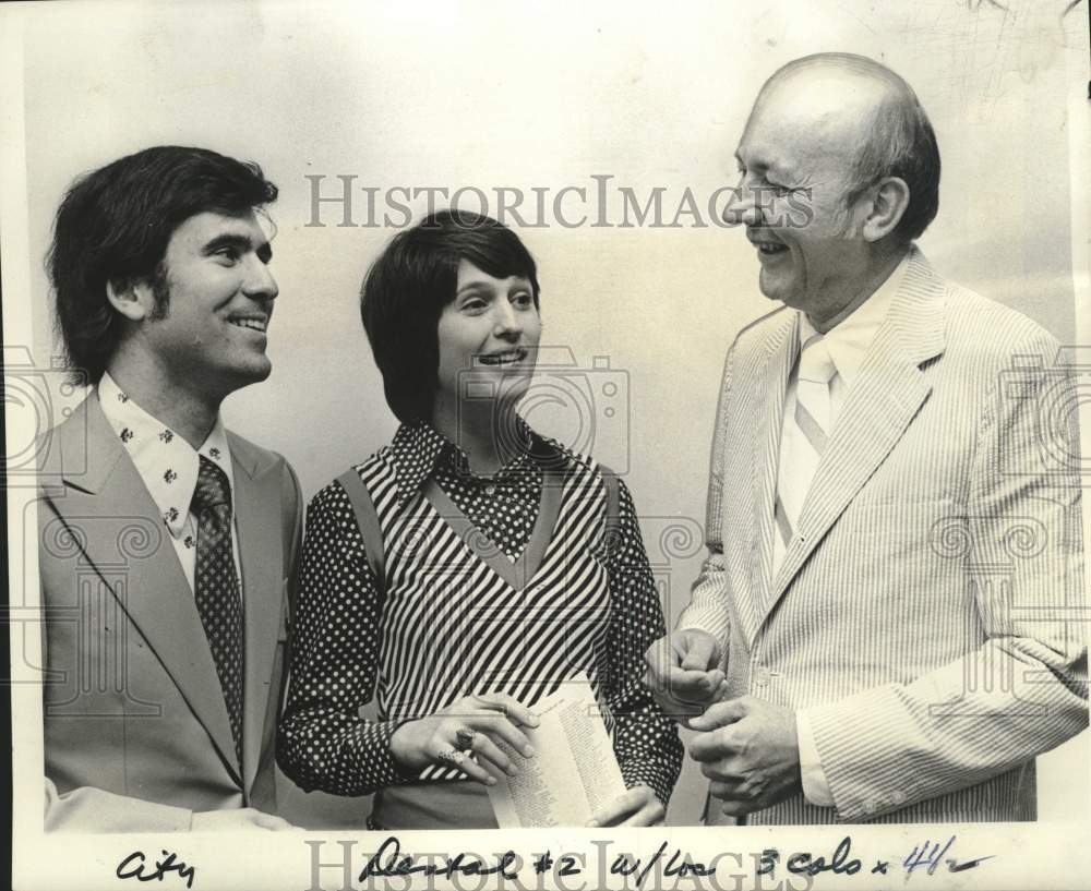 1974 Press Photo Weston P. Miller honored as outstanding graduate at LSU-Historic Images