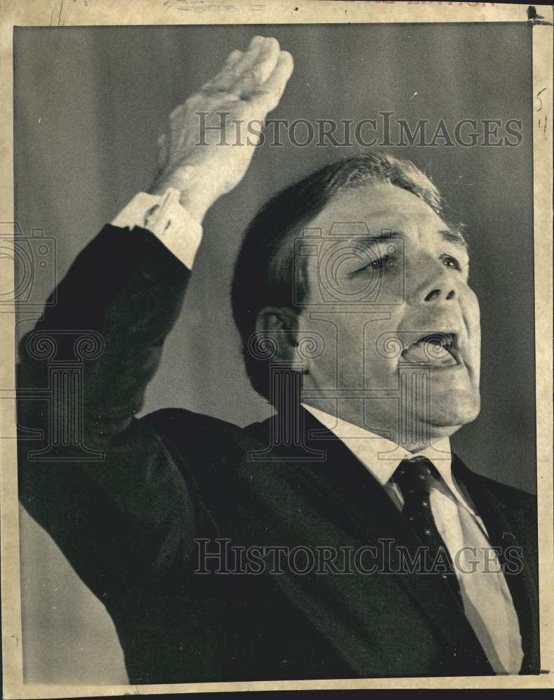 1969 Press Photo Governor John J. M&#39;Keithen speaks out at AFL-CIO convention - Historic Images