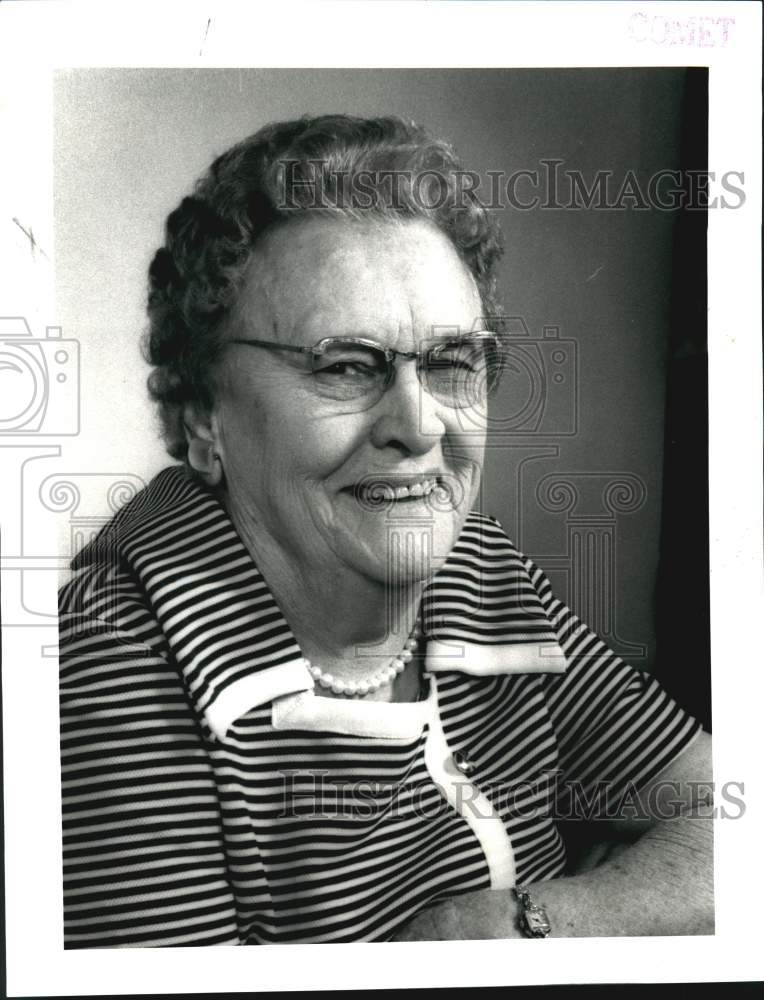 1971 Press Photo New Orleans Telephone Operator Mrs. Cleo Campbell Meynier - Historic Images