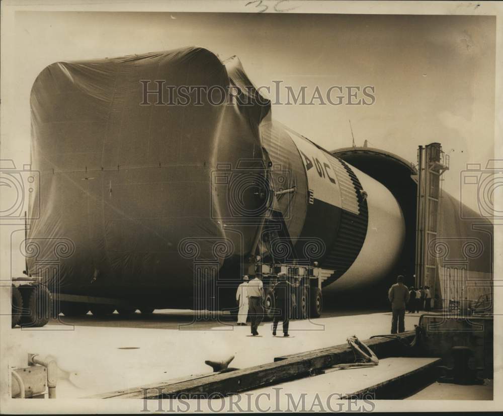 1966 Static firing tests for the Saturn V Moon rocket  at Michoud - Historic Images