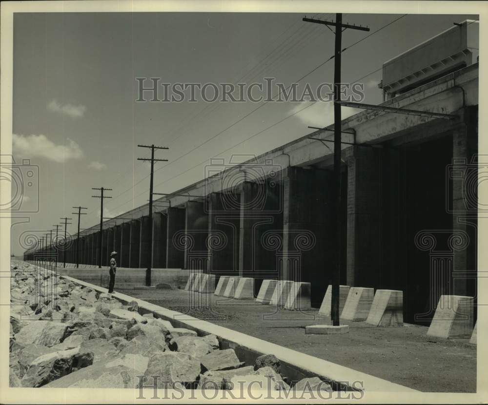 1955 General view of the Morganza Control Structure-Historic Images