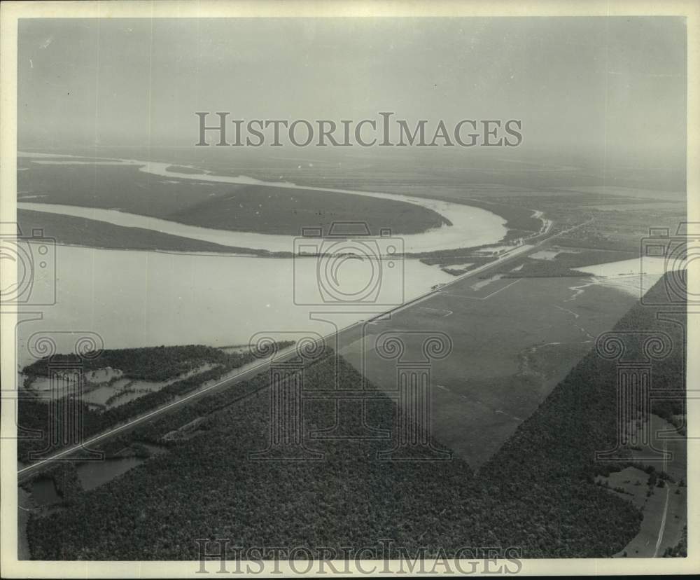 1973 General view of the Morganza Floodway Control Structure - Historic Images