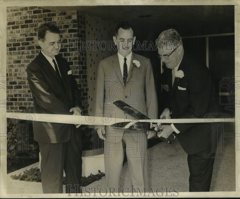 1963 Delegates during new building dedication at Michoud-Historic Images