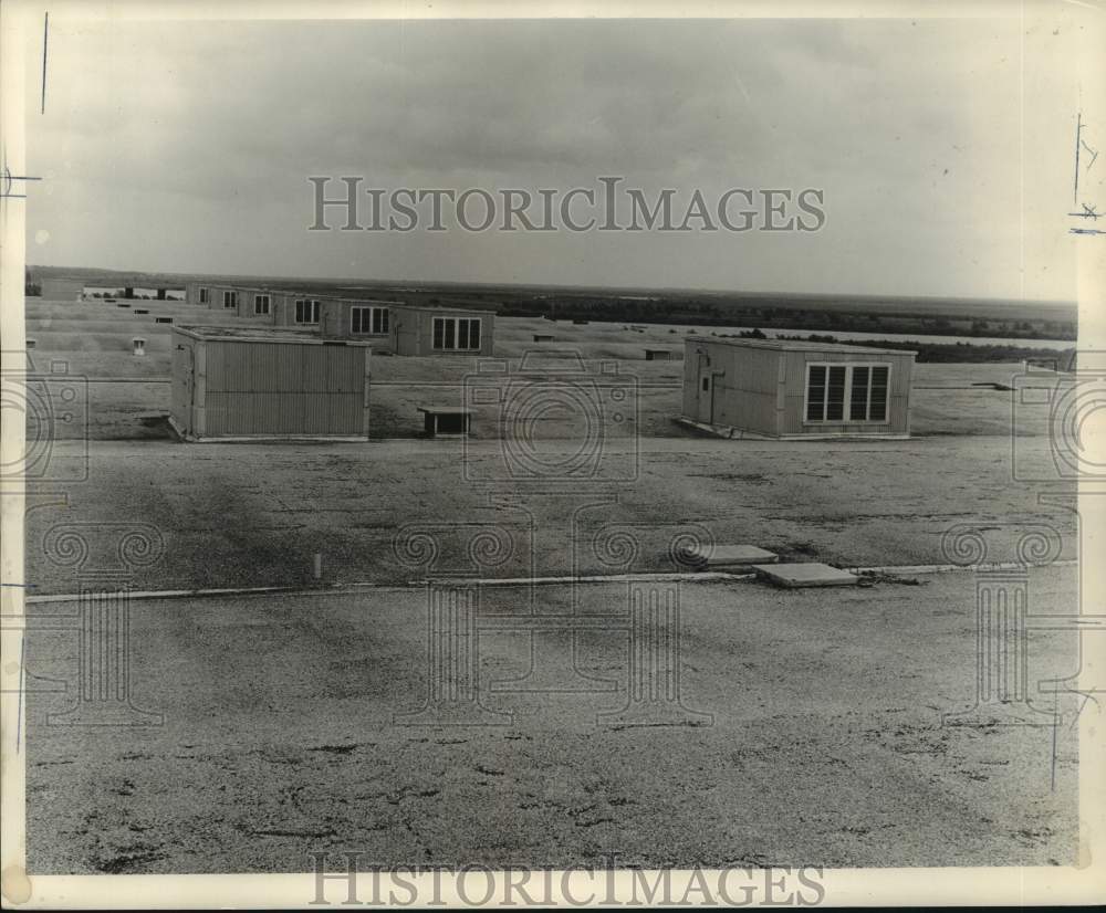 1961 Press Photo Huge Rooftop With Multiple Air Vents - Historic Images