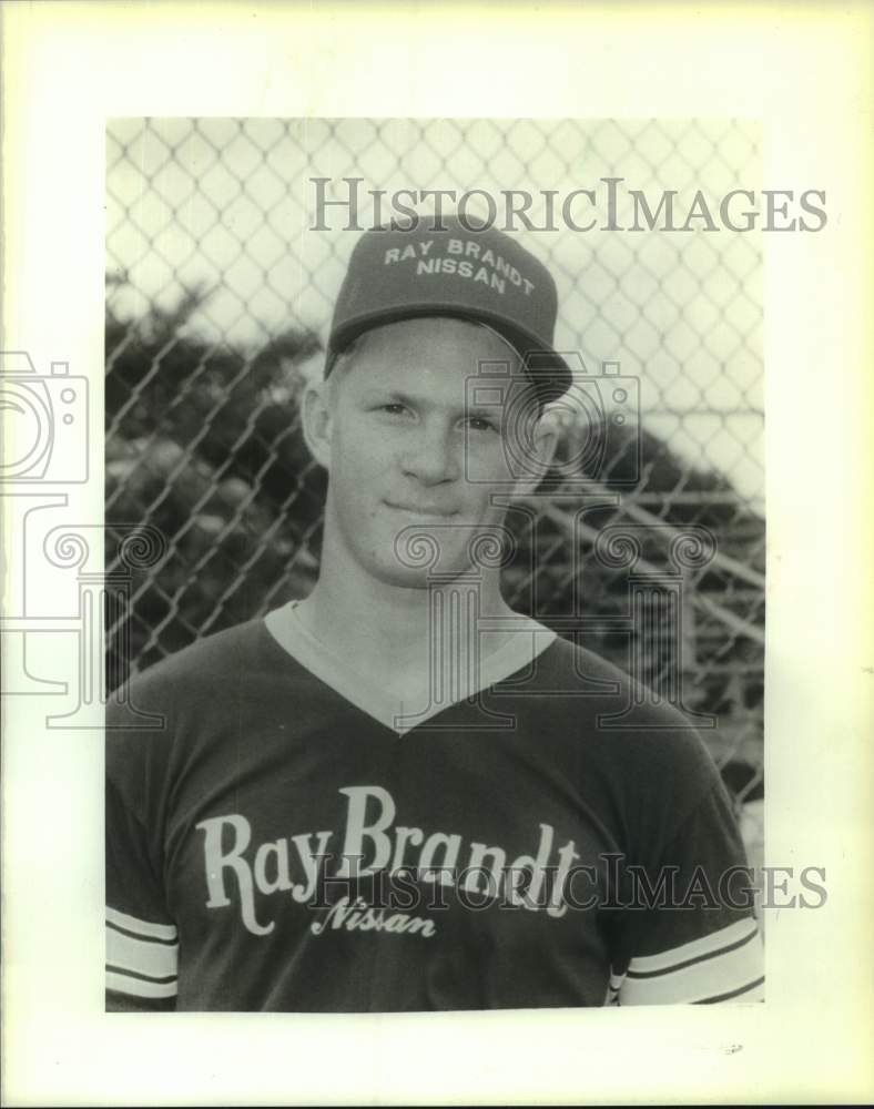 1989 Press Photo Jeff Mothes, baseball player from Port Sulphur, Louisiana- Historic Images