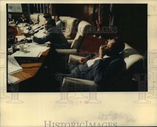 1989 Press Photo City Council meeting in New Orleans - nob91666- Historic Images