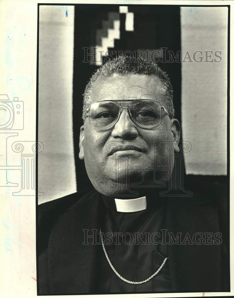 1985 Nicaraguan Archbishop Miguel Obando y Bravo visits New Orleans - Historic Images