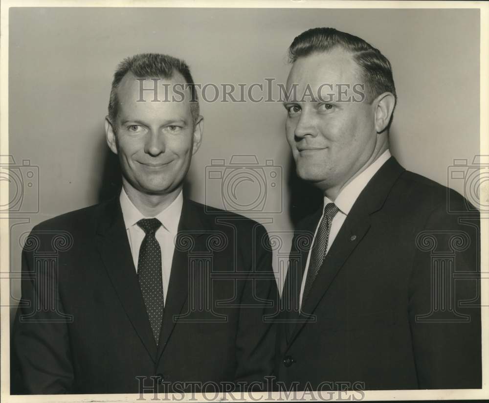 Press Photo Dr. Leon C. Megginson And Dr. William D. Ross - nob99450-Historic Images