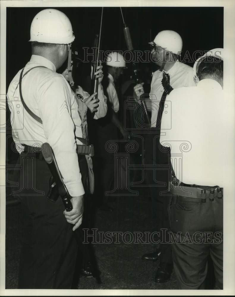 1968 New Orleans Police Department Officers During Riot - Historic Images