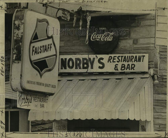1977 Press Photo Norby's Restaurant and Tavern at 6078 Laurel Street - Historic Images