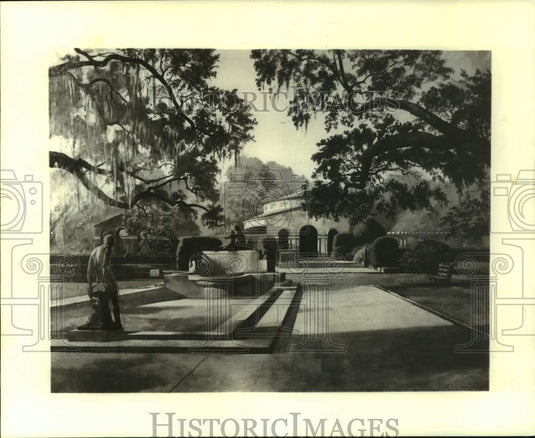 1977 Press Photo Breakfast With Sarah Hyams, one of the works by Auseklis Ozols- Historic Images