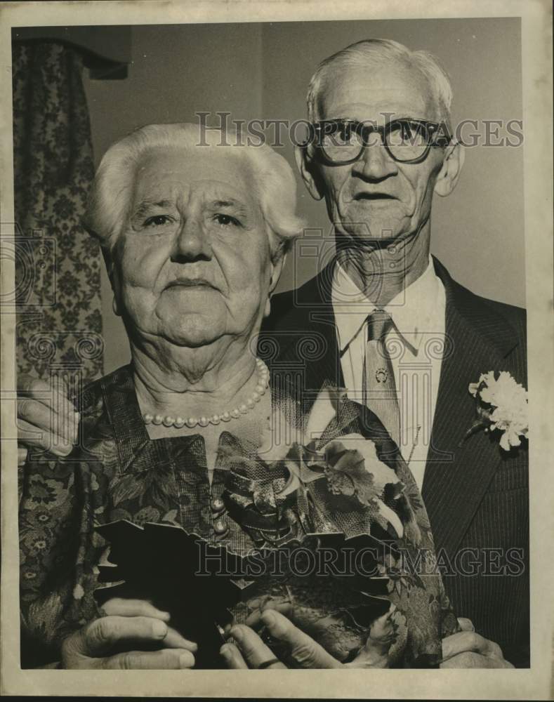 1967 Mr. and Mrs. Louis Porretto on Golden Wedding Anniversary - Historic Images