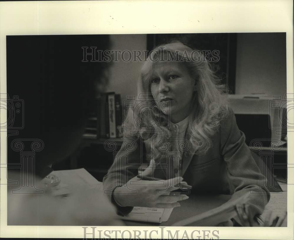 1983 Press Photo Parents Anonymous Regional Coordinator Libby Odom in Louisiana - Historic Images