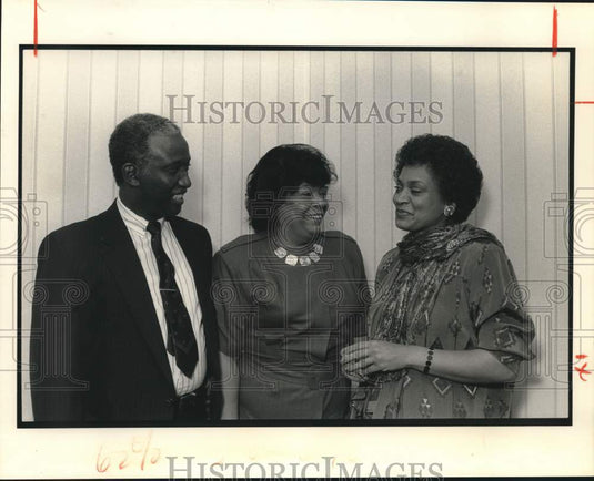 1990 Mack Felton, O'Neillia Man, B.J. Powell at SUNO Benefit - Historic Images