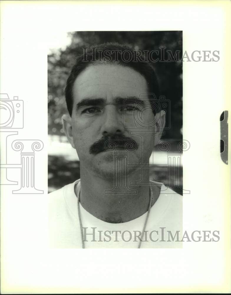 Press Photo Redeemer High football coach Armand Daigle in Louisiana - noc10968- Historic Images