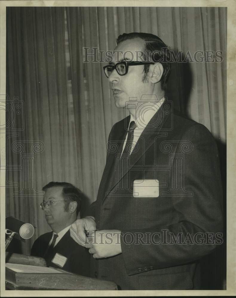 1970 Joseph B.Rhoads addressing a convention - Historic Images