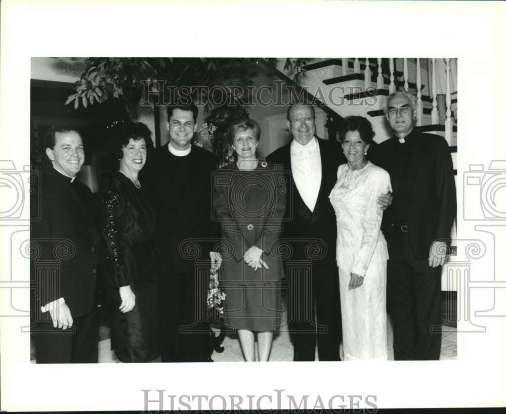 1992 Attendees at party honoring Reverend Dugan in Louisiana i - Historic Images