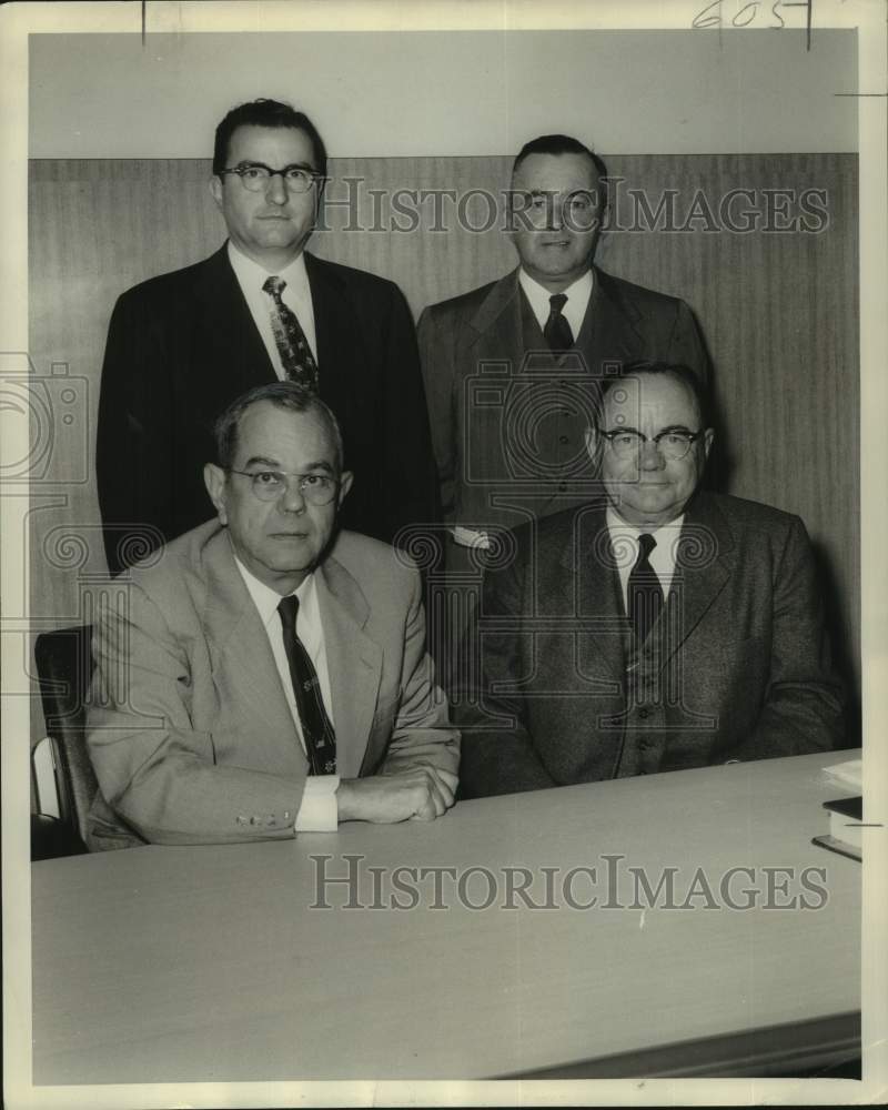 1954 Press Photo Fidelity Homestead Association officers in Louisiana-Historic Images