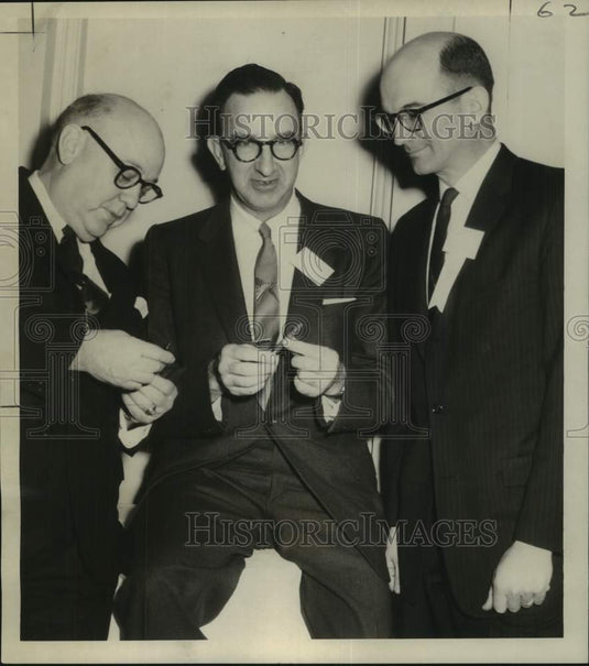 1958 Press Photo Officers of Louisiana Engineering Society & Dr. G.G. Quarles-Historic Images