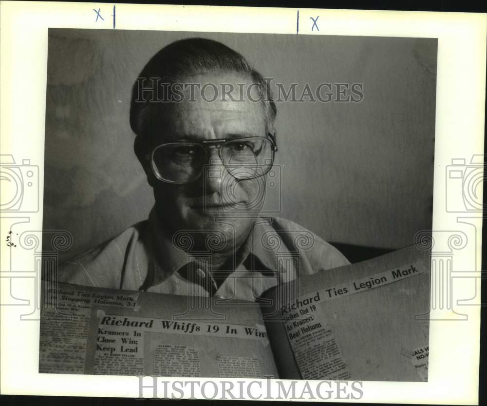 1991 Press Photo American Legion Baseball - Lionel Richard, Metairie, Louisiana - Historic Images