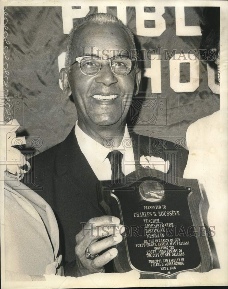 1968 Press Photo Mr. Charles B. Rousseve, Retired School Principal and Author-Historic Images