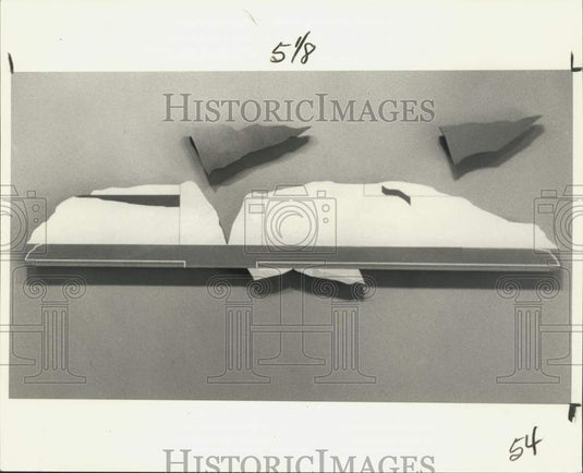 1983 "Earth and Sky Number 3," a wall mounting by Edwin Pinkston-Historic Images