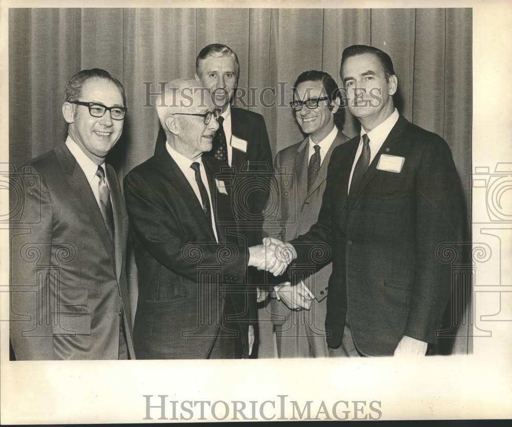 1971 Officers of The Rives Medical Society at Royal Orleans at Event - Historic Images