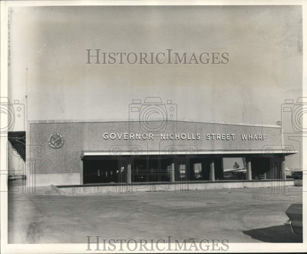 1964 Press Photo Port of New Orleans new Governor Nicholls Street Wharf.-Historic Images