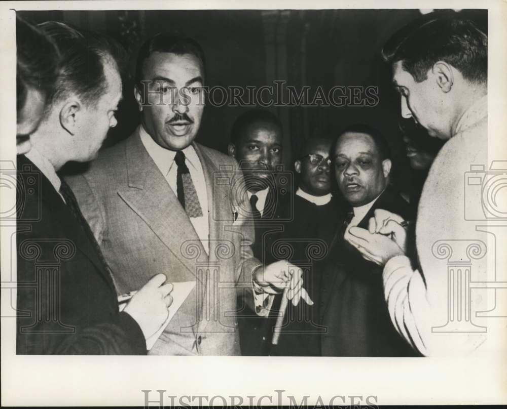 1956 Press Photo Powell with colleagues in Congress - noc22929 - Historic Images